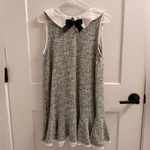 Zara Green/white tweed dress